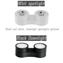 LED Circular Downlight SMD COB Spotlight Ceiling Light 7W 12W 15W 14W 24W 30W Dimmable Anti-glare 1-2 Head 85-265V Home Business