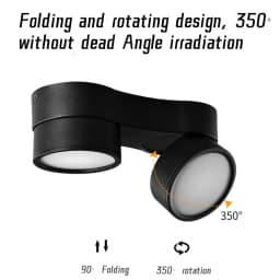 LED Circular Downlight SMD COB Spotlight Ceiling Light 7W 12W 15W 14W 24W 30W Dimmable Anti-glare 1-2 Head 85-265V Home Business