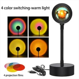 Sunset Lamp Night Light Multi Colors Sunset Projector Smart Life Remote Mood Party Led Lights Room Decoration Photography Gift
