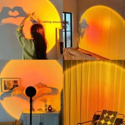 Sunset Lamp Night Light Multi Colors Sunset Projector Smart Life Remote Mood Party Led Lights Room Decoration Photography Gift