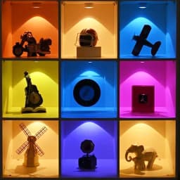3/6 PCS LED Puck Light RGB 16 Colors Dimmable Under Cabinet Light USB Rechargeable Wine Cabinet Light with Remote Control