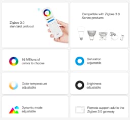 Miboxer Zigbee RGB+CCT LED Bulb Light 4W/6W/12W GU10 E27 Smart Dimmable Spotlight Lamp FUT089Z RF Remote WIFI ZB-Box2 ZB-Box3
