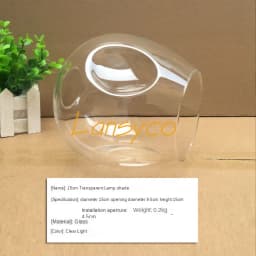 DNA Magic Bean chandelier Lights Glass Cover D15cm D18cm Concave Glass Shade Replacement 4.5cm opening fitter lamp shade E27