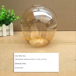 DNA Magic Bean chandelier Lights Glass Cover D15cm D18cm Concave Glass Shade Replacement 4.5cm opening fitter lamp shade E27