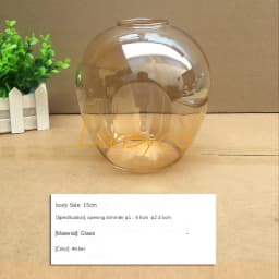 DNA Magic Bean chandelier Lights Glass Cover D15cm D18cm Concave Glass Shade Replacement 4.5cm opening fitter lamp shade E27