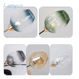 DNA Magic Bean chandelier Lights Glass Cover D15cm D18cm Concave Glass Shade Replacement 4.5cm opening fitter lamp shade E27