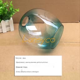 DNA Magic Bean chandelier Lights Glass Cover D15cm D18cm Concave Glass Shade Replacement 4.5cm opening fitter lamp shade E27