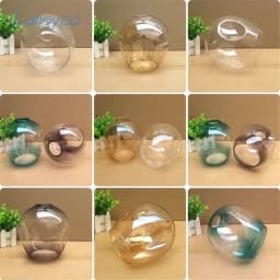 DNA Magic Bean chandelier Lights Glass Cover D15cm D18cm Concave Glass Shade Replacement 4.5cm opening fitter lamp shade E27