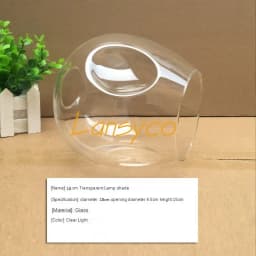 DNA Magic Bean chandelier Lights Glass Cover D15cm D18cm Concave Glass Shade Replacement 4.5cm opening fitter lamp shade E27
