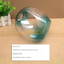 DNA Magic Bean chandelier Lights Glass Cover D15cm D18cm Concave Glass Shade Replacement 4.5cm opening fitter lamp shade E27