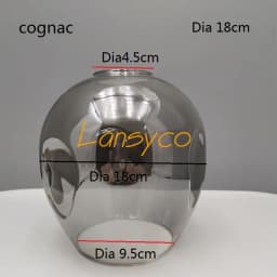 DNA Magic Bean chandelier Lights Glass Cover D15cm D18cm Concave Glass Shade Replacement 4.5cm opening fitter lamp shade E27