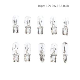 10Pcs Bulb 12V 3W T6.5 Car Dashboard Instrument Panel Light Indicator Light Automotive Products Car Accessories