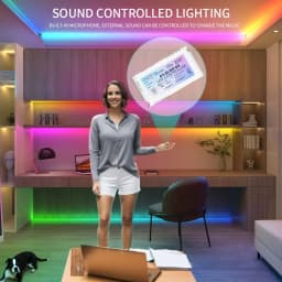 SMLIGHT WLED ESP32 Mic RGBIC Pixels LED Controller Home Assistant Control WS2812B WS2811 WS2813 WS2815 LED Strip Light DC5-24V