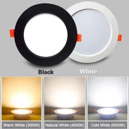 AC220V LED Downlight Thick Aluminum 5W 7W 9W 12W 15W 18W 24W 110V Recessed Spot Lighting Bedroom Kitchen Indoor Down Light Lamp
