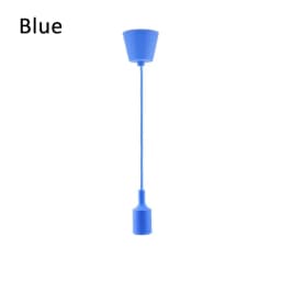 Home Living Room Decoration E27 Chandelier Base Bulb Holder Color Silicone Chandelier with Wire DIY LED Chandelier Ceiling Lamp