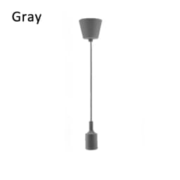 Home Living Room Decoration E27 Chandelier Base Bulb Holder Color Silicone Chandelier with Wire DIY LED Chandelier Ceiling Lamp