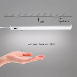 5V USB LED Under Cabinet Kitchen Lights 3 Colors 30/40/50cm Hand Sweep Sensor Lamp High Brightness Bedroom Wardrobe Lighting