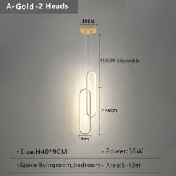 Modern Minimalist LED Pendant Light Chandelier For Bedroom Restaurant Living Room Gold Black Hanging Lamps Decoration Led Lustre