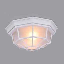 Rustic Frosted Glass Shade Outdoor Ceiling Lights Yard Balcony Garden Flush Ceiling Lamp Europe Style Exterior IP65