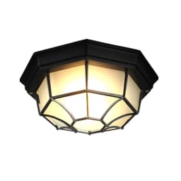 Rustic Frosted Glass Shade Outdoor Ceiling Lights Yard Balcony Garden Flush Ceiling Lamp Europe Style Exterior IP65