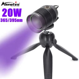 20W High Bright 365nm UV LED Blacklight High Power DC 5V 2A USB-Powered Ultraviolet Light PCB Resin Curing Porcelain Repair Lamp