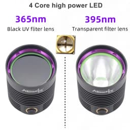 20W High Bright 365nm UV LED Blacklight High Power DC 5V 2A USB-Powered Ultraviolet Light PCB Resin Curing Porcelain Repair Lamp