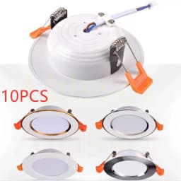 Dimmable LED Downlight 10pcs Tricolor Dimming 5W 7W 9W 12W 15W Spot Recessed LED Ceiling Downlight Light Tri-tone Light Lamp