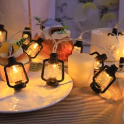 Lantern String Lights 80 LED Lights Vintage Christmas Halloween Decorative String Lights Patio Garden Home 484