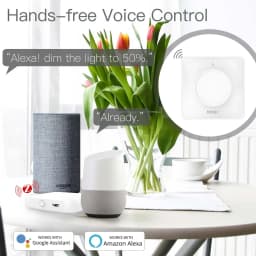 New ZigBee Smart Rotary Light Dimmer Switch Brightness Memory Smart Life/Tuya APP Remote Control Works with Alexa Google EU