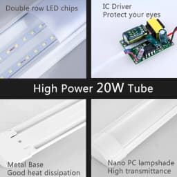 Led Bar Light Profile 10W 20W Led Strip T5 Tube Kitchen Indoor Lighting 30cm 50cm Wall Lamp Lights for Kitchen Cabinet AC85-265V
