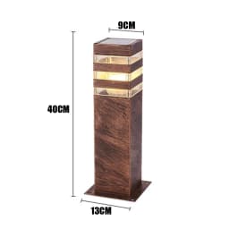 Waterproof Aluminum Pillar Light Outdoor E27 LED Garden Lawn Lamp Aluminum Pillar Post Light Landscape Lawn Bollard Light