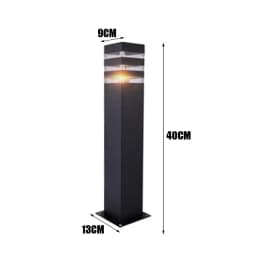 Waterproof Aluminum Pillar Light Outdoor E27 LED Garden Lawn Lamp Aluminum Pillar Post Light Landscape Lawn Bollard Light