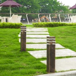 Waterproof Aluminum Pillar Light Outdoor E27 LED Garden Lawn Lamp Aluminum Pillar Post Light Landscape Lawn Bollard Light