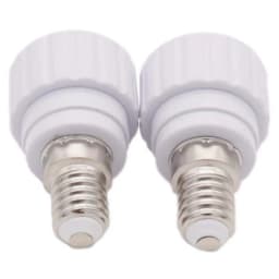 1pcs White E14 to GU10 Ceramic Base Led Light Lamp Holder Converter Screw Bulb Socket Adapter LED Saving Light Halogen Lamp Base