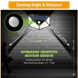 Multifunctional Solar Lamp Outdoor Garden Decoration Solar Led Light Waterproof Sunlight Powered Spotlight with Motion Sensor
