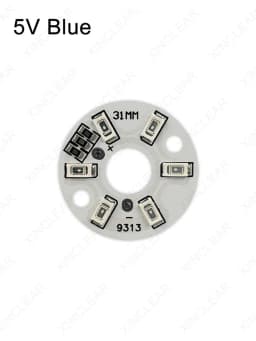 10PCS LED 3W 5V Color Lamp Bead Light Board Bulb SMD5730 Round Transformation Light Source Dia 31MM White Red Blue Yellow Purple