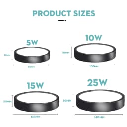 LED Spot Downlight Led Ceiling Light 10/15/25W Surface Mounted Downlights Thin Foldable Spotlight for Living Room Spots Ceiling