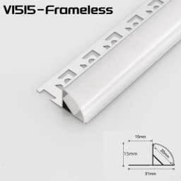 45° Oblique Beam LED Aluminum Profile V-type Top Corner Ceiling Flush Mounted Drywall PC Diffuser Channel Linear Bar Strip Light