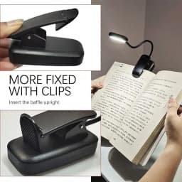 Adjustable LED Clip-On Desk Lamp Battery Powered Flexible Study Reading Battery Learning Book Lamp Portable Bedroom Light