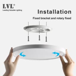 Modern LED Ceiling Light Wood Grain Golden One Light with 3 Colors Home Lighing Kitchen Bedroom Bathroom Surface Ceiling Lamp