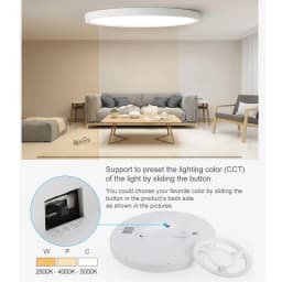 Modern LED Ceiling Light Wood Grain Golden One Light with 3 Colors Home Lighing Kitchen Bedroom Bathroom Surface Ceiling Lamp