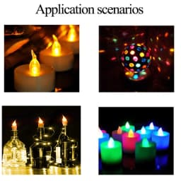 3mm 5mm Yellow Flicker Flickering LED Diodes Candle Led Flicking Lights Clear Round Lens Intermitente Flame Light Emitting Diode