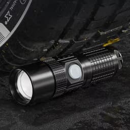 10W Zoom High Bright Palm Small Mini Flashlight Type-C Rechargeable Portable Pocket Hiking Camping Fishing Night Lighting Torch