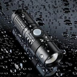 10W Zoom High Bright Palm Small Mini Flashlight Type-C Rechargeable Portable Pocket Hiking Camping Fishing Night Lighting Torch