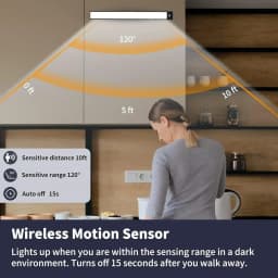 Night Light Motion Sensor LED USB Rechargeable 1000mAh Battery Cabinet Lamp 3 Colors Dimming For Bedroom Kitchen Light