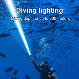 10000LM Powerful XHP360 Diving Flashlight IPX8 Underwater Lamp Professional Scuba Diving Torch 1000M High Power LED Flashlights