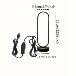 1PC Lamp Bedroom Ring Lamp Living Room Three-color Dimming Bedside Lamp LED Night Light