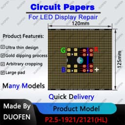 P2.5 series Circuit Paper,Double-sided solder pads, fully covered with large holes ,Used for repairing damaged PCB pads