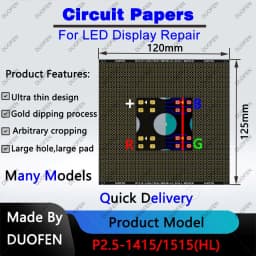 P2.5 series Circuit Paper,Double-sided solder pads, fully covered with large holes ,Used for repairing damaged PCB pads