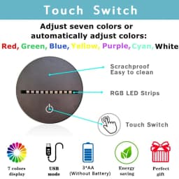 1PC Gaming Experience Cross Button 3D Night Light Touch Colorful LED Light Bedroom Decoration Atmosphere Light